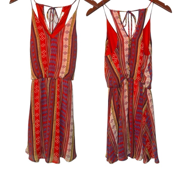 LUSH Aztec Print Halter Dress Size S - Picture 7 of 7